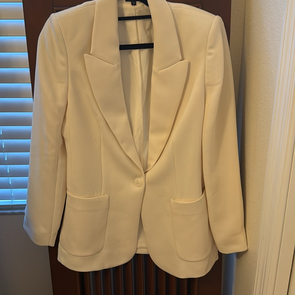 Express - One Button Blazer (Beige) - image 6